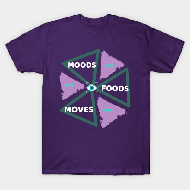 MOODS FOODS MOVES T-Shirt by KORIography